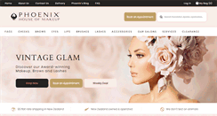 Desktop Screenshot of phoenixcosmetics.com